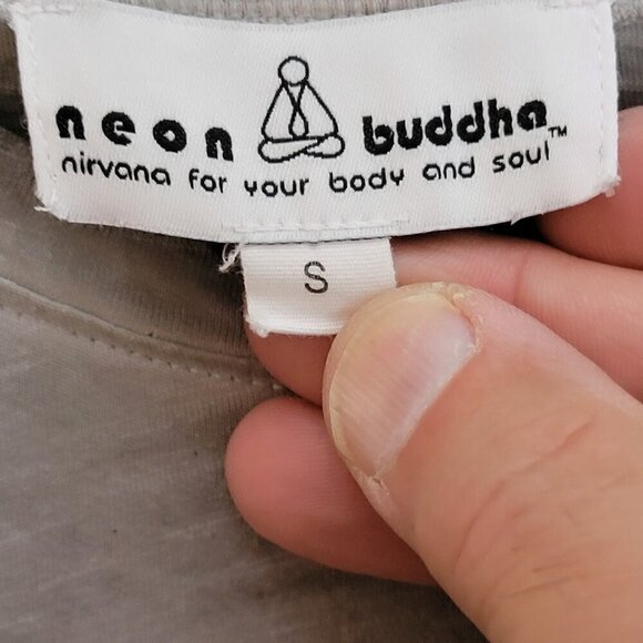 Neon Buddha Half Sleeve Pullover T Shirt - Picture 7 of 7